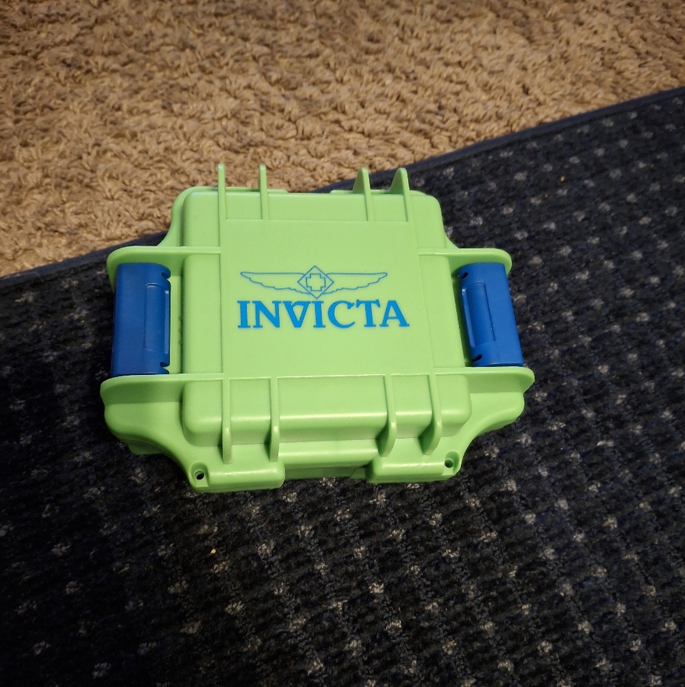 1 Slot Invicta Green & Blue Impact Watch Case